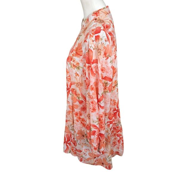 H&M V-Neck Balloon-Sleeved Feminine Romantic Summer Floral Flared Mini Dress S - Picture 7 of 16